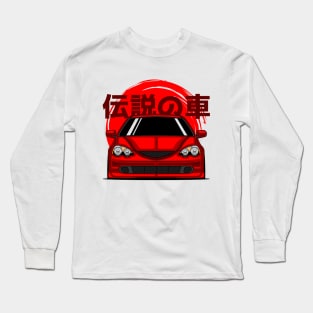 Red DC5 RSX Front Long Sleeve T-Shirt